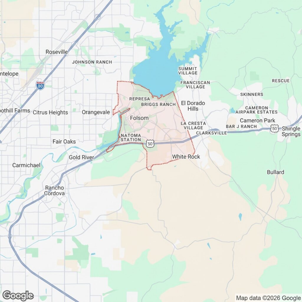 Detailed map of Clarksville, Tennessee showing neighborhoods, roads, and nearby landmarks.
