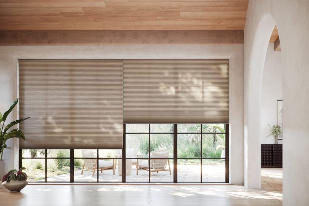 Applause® Honeycomb Shades in Vintage™ in a living room